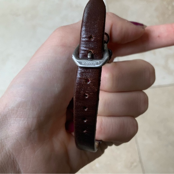 Vintage 90’S JESSICA Leather Brown Band Silver Wrist Watch Women’s BRAND NEW - Picture 8 of 16